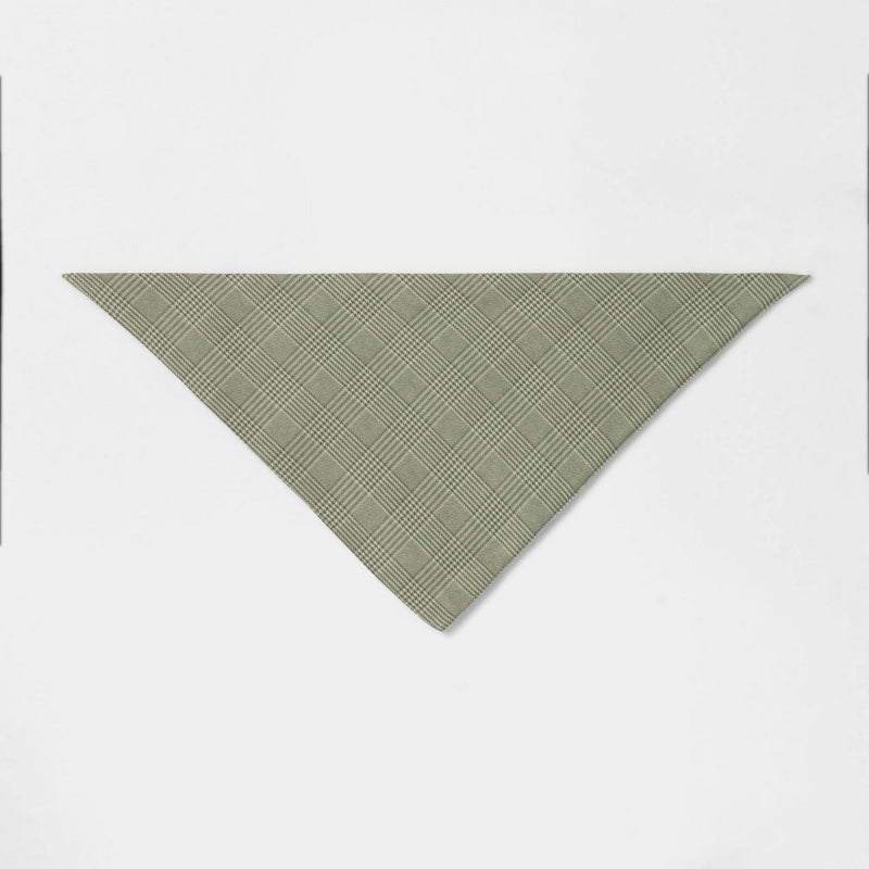 Tweed Full Tie Dog Bandana - Sage Green - Boots & Barkley