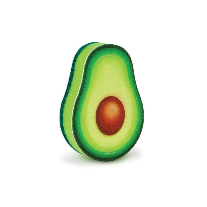 Avocado Shaped Cleaning Sponge Light Green