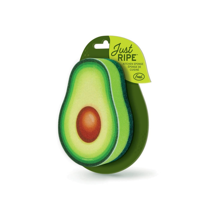 Avocado Shaped Cleaning Sponge Light Green