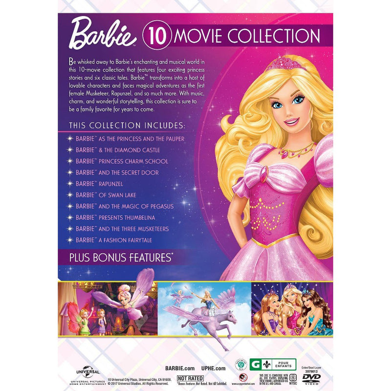 Barbie: 10-Movie Classic Princess Collection (DVD) *ADD 3 TO YOUR CART & 1 IS FREE!*
