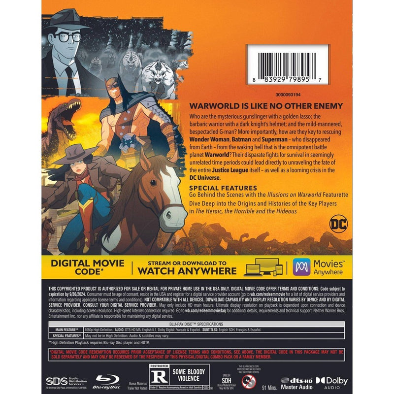 Justice League: Warworld (Blu-ray + Digital) *ADD 3 TO YOUR CART & 1 IS FREE!*