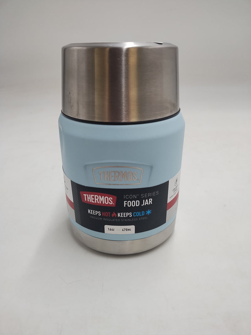 Thermos Icon 16oz Stainless Steel Food Storage Jar with Spoon - Glacier
