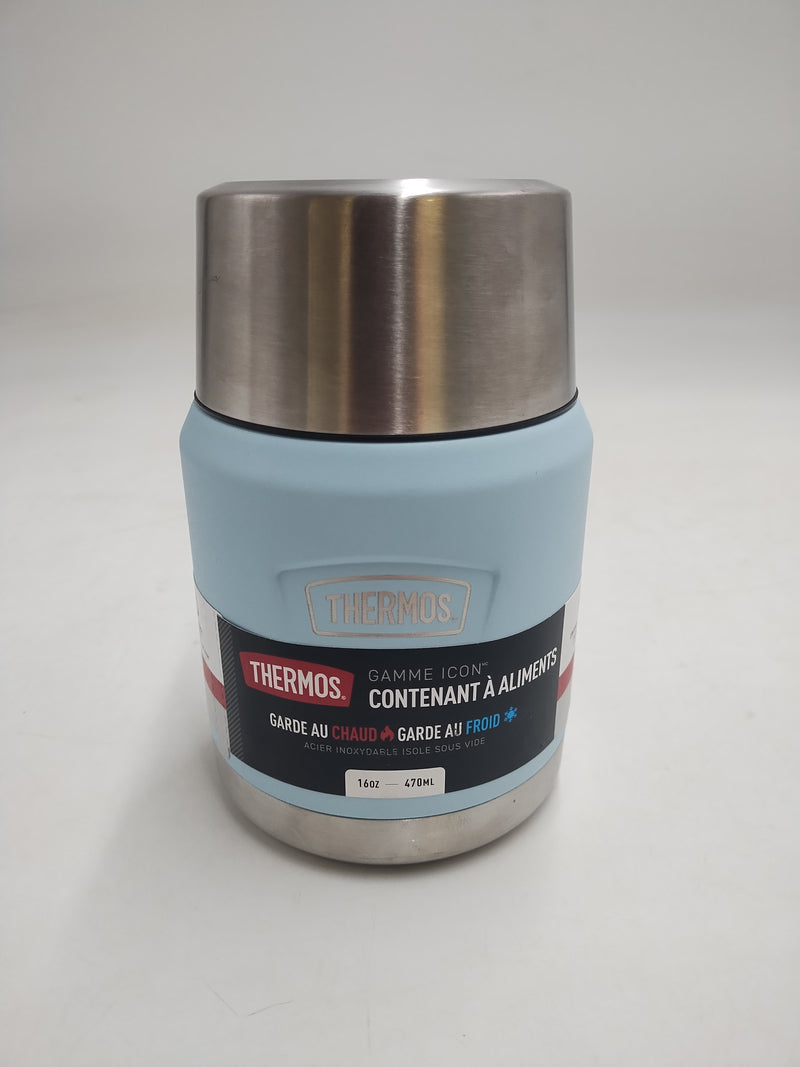 Thermos Icon 16oz Stainless Steel Food Storage Jar with Spoon - Glacier
