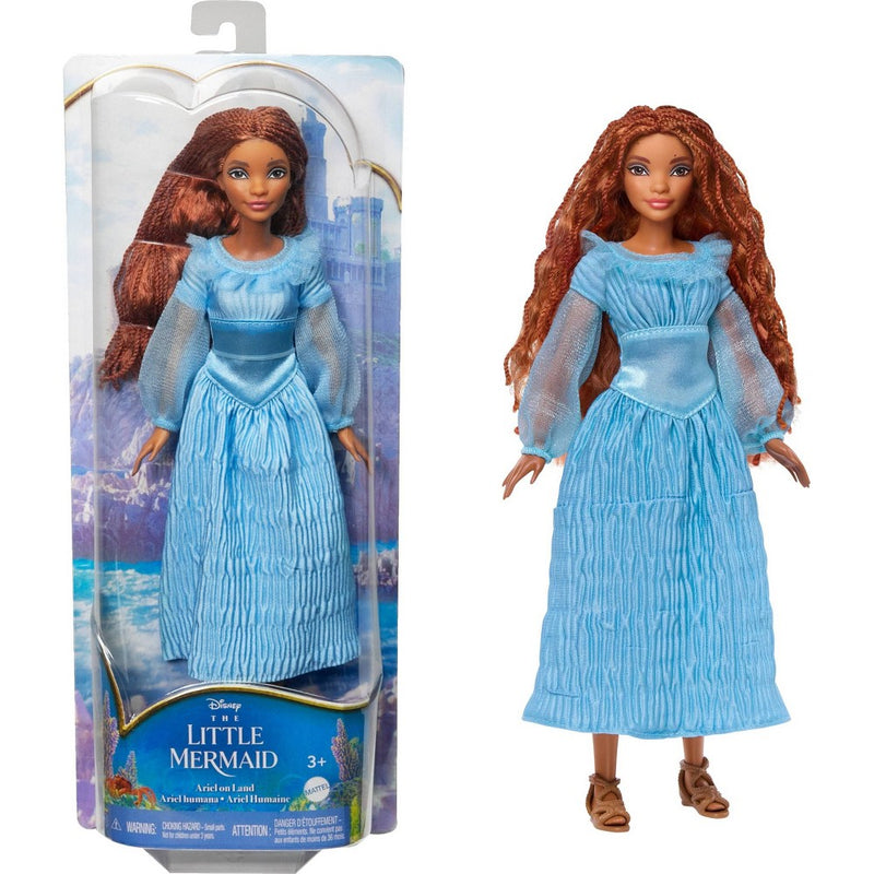 Disney The Little Mermaid Ariel Doll on Land in Signature Blue Dress