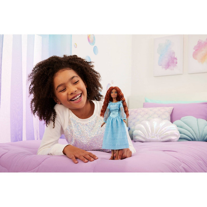 Disney The Little Mermaid Ariel Doll on Land in Signature Blue Dress