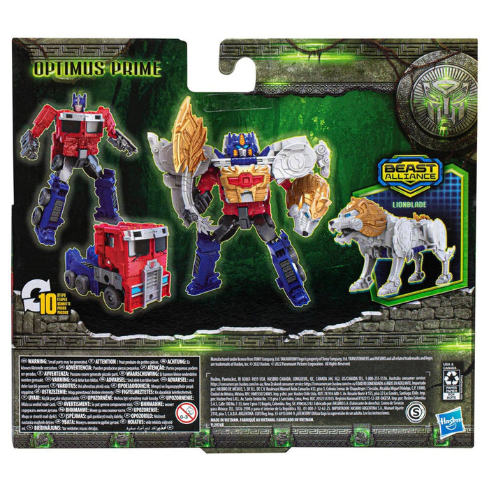 Transformers Beast Alliance Optimus Prime and Lionblade Action Figure Set - 2pk