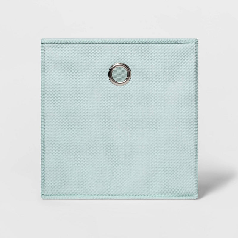 11" Fabric Cube Storage Bin Mint - Room Essentials