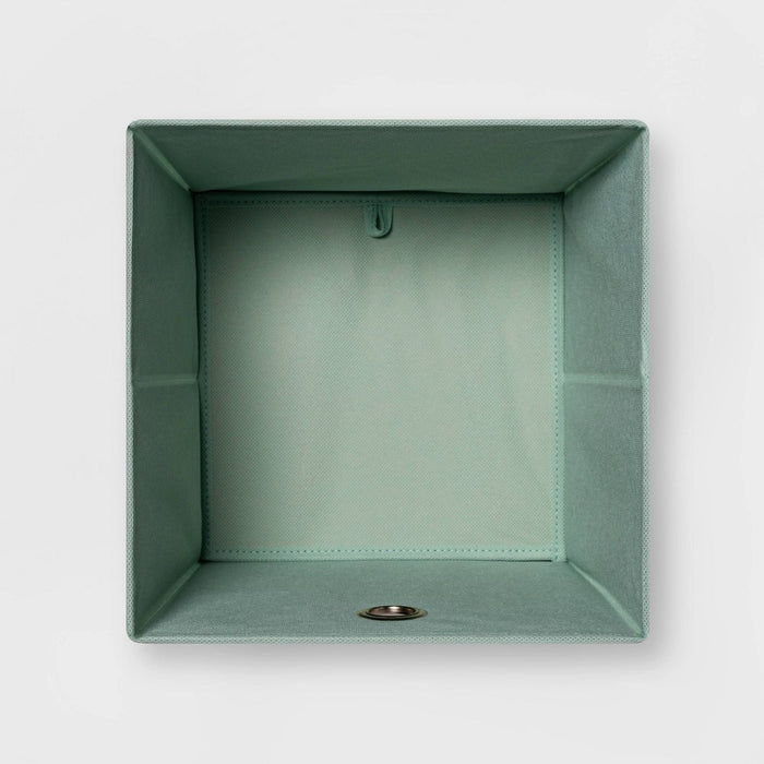 11" Fabric Cube Storage Bin Mint - Room Essentials