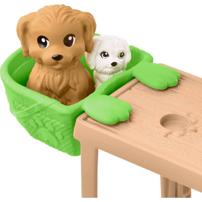 Barbie Chelsea Doll and Accessories Skatepark Playset with 2 Puppies and 15+ pc