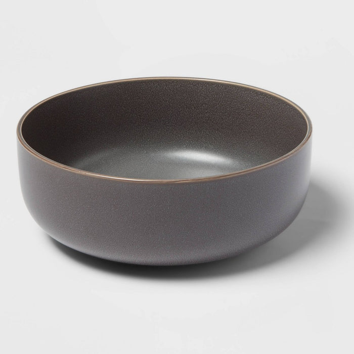 101oz Stoneware Tilley Serving Bowl Bronze - Threshold