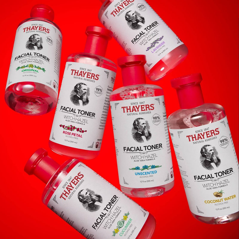 Thayers Natural Remedies Witch Hazel Alcohol Free Toner with Rose Petal - 12 fl oz