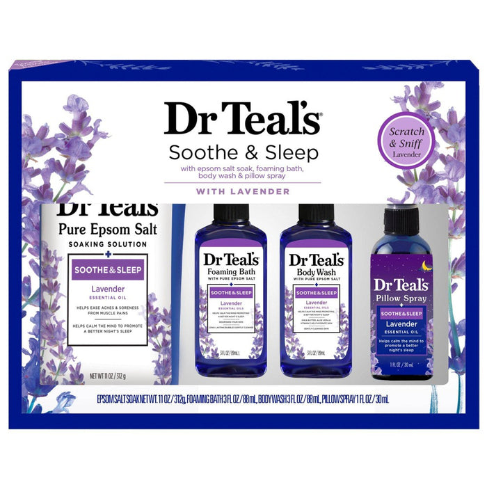 Dr Teal's Lavender Regimen Bath and Body Gift Set - 4pc