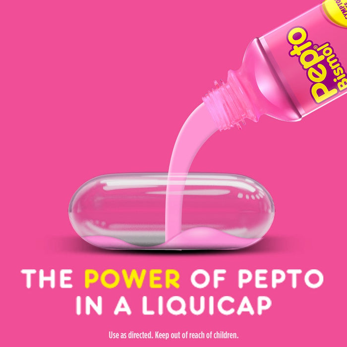 Pepto-Bismol 5 Symptom Stomach Relief Liquicaps - 12ct