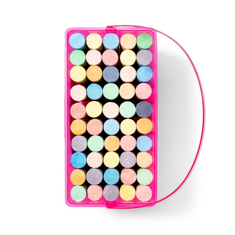 50ct Sidewalk Chalk Set with Pink Box - Mondo Llama