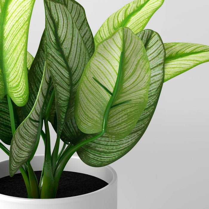 7" x 11" Artificial Variegated Leaf Arrangement - Threshold