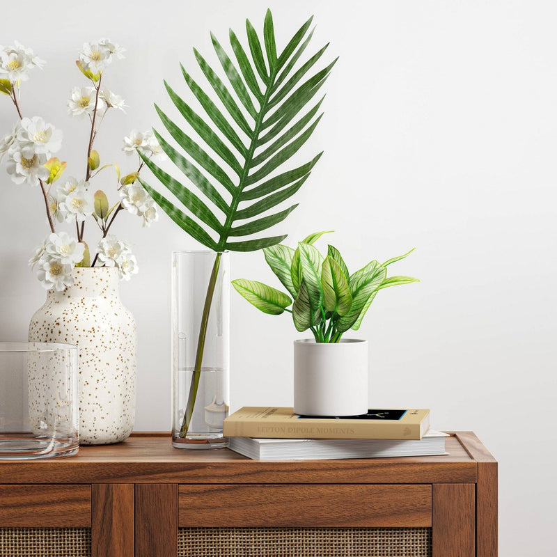 7" x 11" Artificial Variegated Leaf Arrangement - Threshold