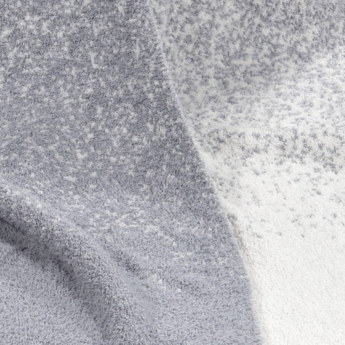 Reversible Ombre Cozy Feathery Knit Throw Blanket Blue/Gray - Threshold