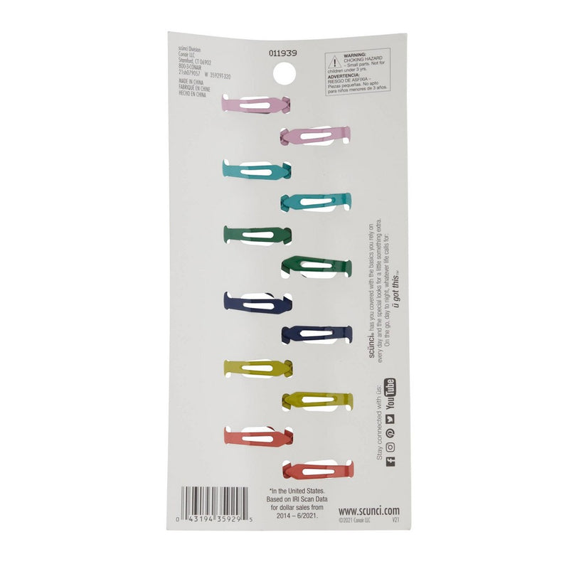 scunci Kids Heart Snap Clips - 12pk