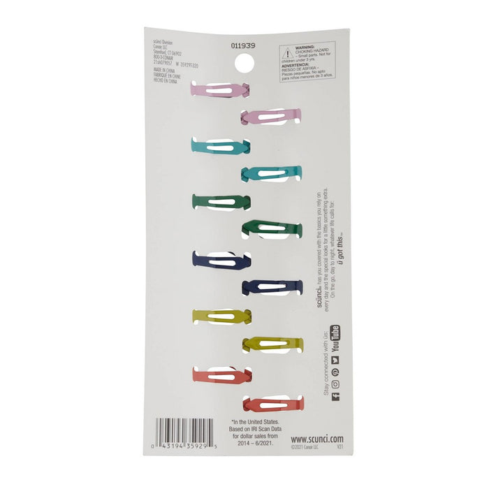 scunci Kids Heart Snap Clips - 12pk