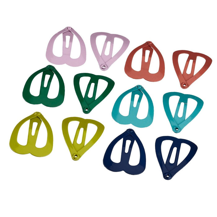 scunci Kids Heart Snap Clips - 12pk