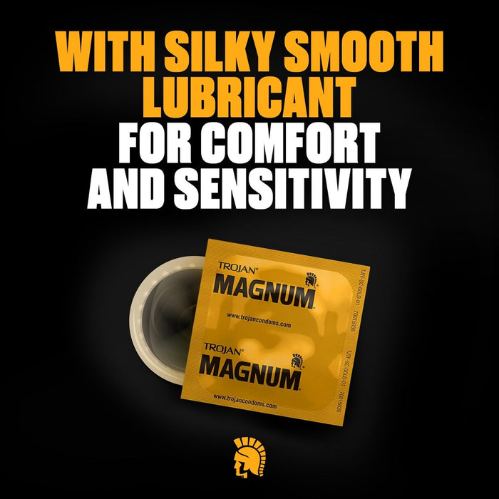 Trojan MAGNUM for Comfort and Sensitivity Large Size Condoms - 36ct