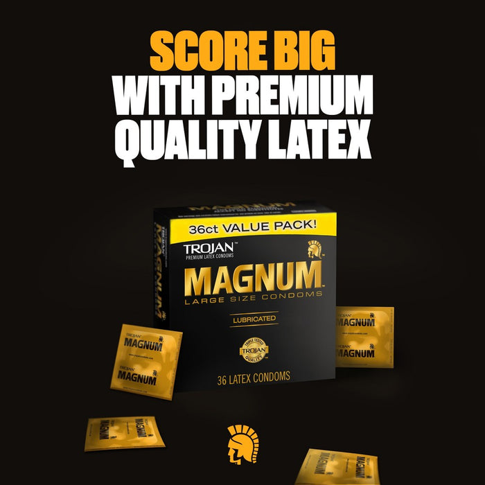 Trojan MAGNUM for Comfort and Sensitivity Large Size Condoms - 36ct