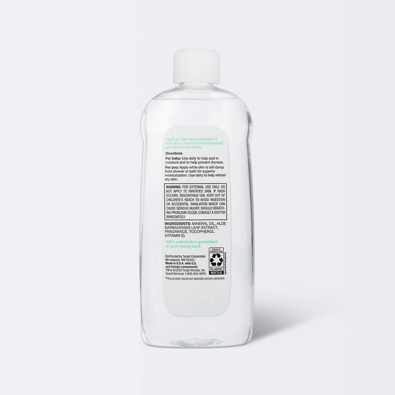 Baby Oil - Aloe Vitamin E - 20oz - up & up