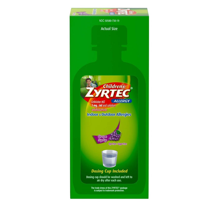Children's Zyrtec 24 Hour Allergy Relief Syrup - Grape - Cetirizine - 8 fl oz