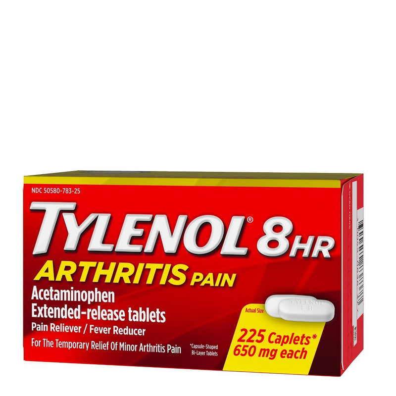 Tylenol 8 Hour Arthritis Pain Reliever Extended-Release Caplets - Acetaminophen - 225ct