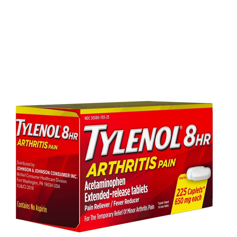 Tylenol 8 Hour Arthritis Pain Reliever Extended-Release Caplets - Acetaminophen - 225ct