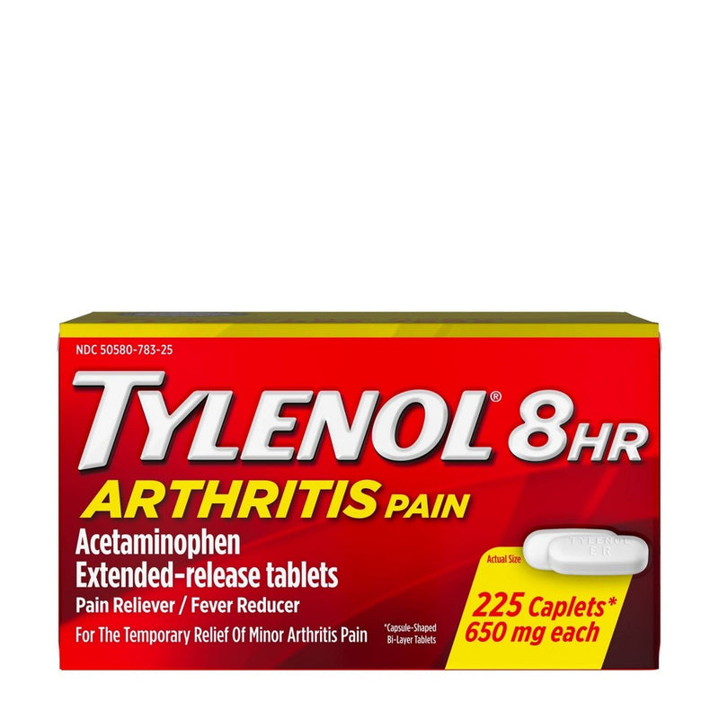 Tylenol 8 Hour Arthritis Pain Reliever Extended-Release Caplets - Acetaminophen - 225ct