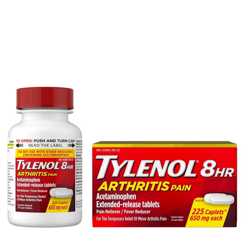 Tylenol 8 Hour Arthritis Pain Reliever Extended-Release Caplets - Acetaminophen - 225ct