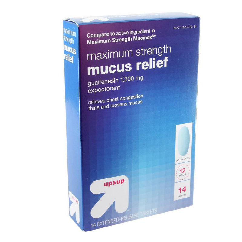 Maximum Strength Mucus Relief Tablets - 14ct - up & up