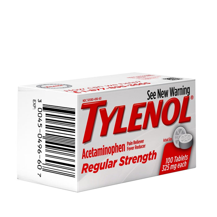 Tylenol Regular Strength Pain Reliever & Fever Reducer Tablets - Acetaminophen - 100ct