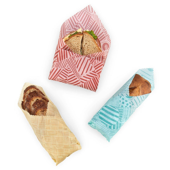 Simply Green Beeswax Paper Printed Sandwich Wrap - 3.51 sq ft