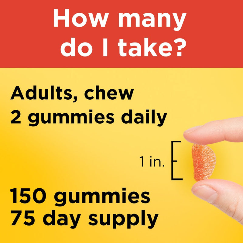 Nature Made Immune Support Gummies with Vitamin C 250mg Per Serving - Tangerine Flavored - 150ct