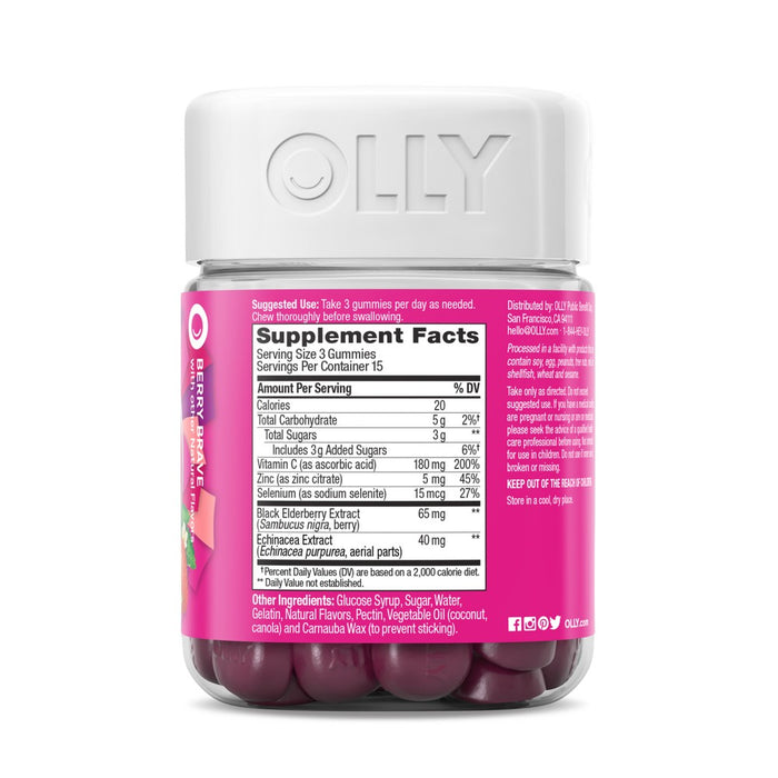 OLLY Active Immunity Berry Gummy Supplement - 45ct