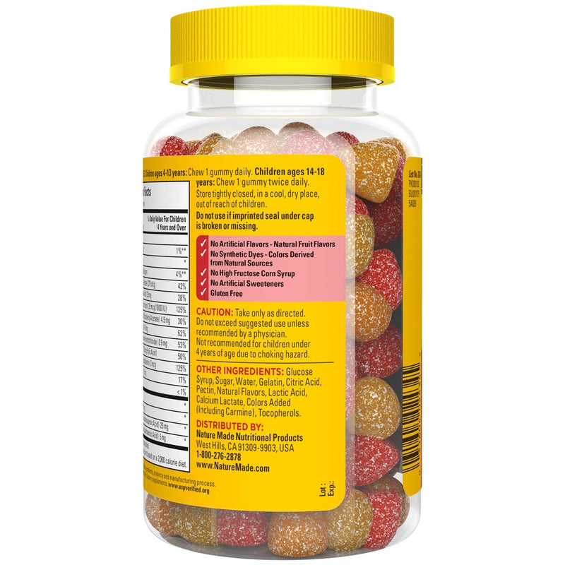 Nature Made Kids First Multivitamin + Omega 3 Gummies - Strawberry, Lemon & Orange - 70ct