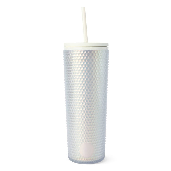 Simple Modern Classic 24oz Plastic Lidded Tumbler Textured Icecicle