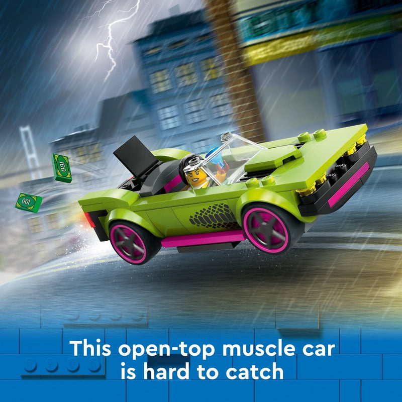 LEGO City Police Car and Muscle Car Chase Pretend Play Toy 60415