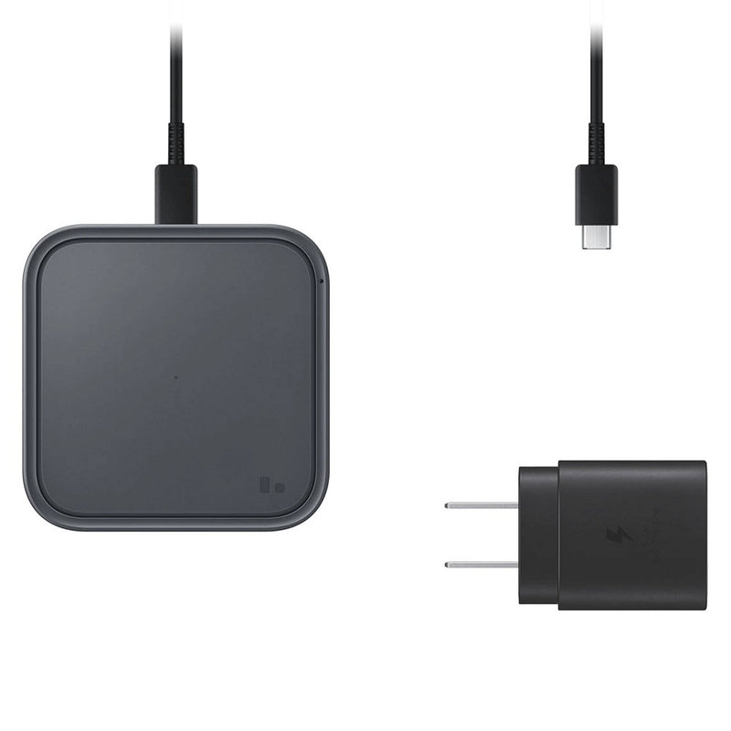 Samsung 15W Super Fast Wireless Charger with Travel Adapter - Gray
