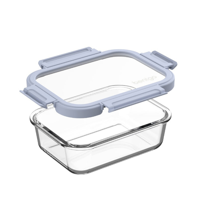Bentgo 2pc 4.4c Glass Meal Prep Container Set Blue Quartz