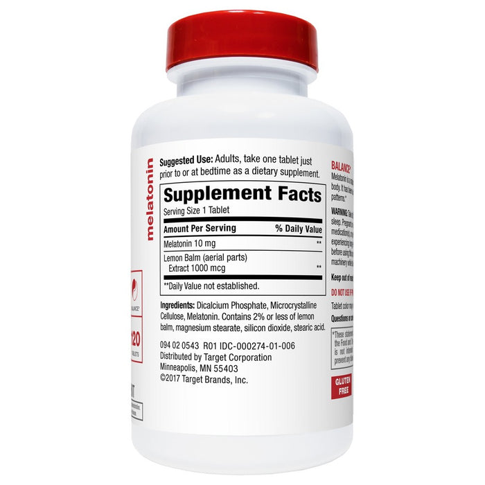 Melatonin Dietary Supplement Tablets - 120ct - up & up