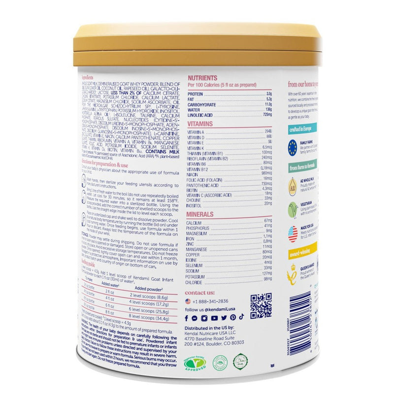 Kendamil Goat Powder Infant Formula - 28.2oz