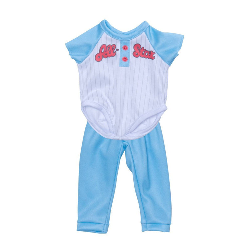 Perfectly Cute All-Star Bodysuit and Pants for 14" Baby Dolls