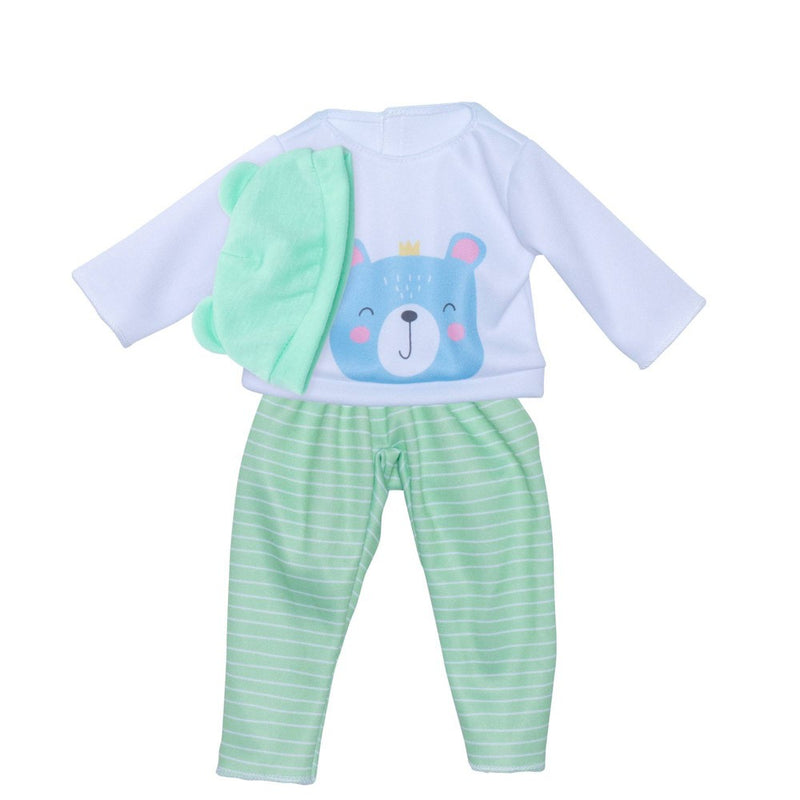 Perfectly Cute Teddy Bear Pajamas for 14" Baby Dolls