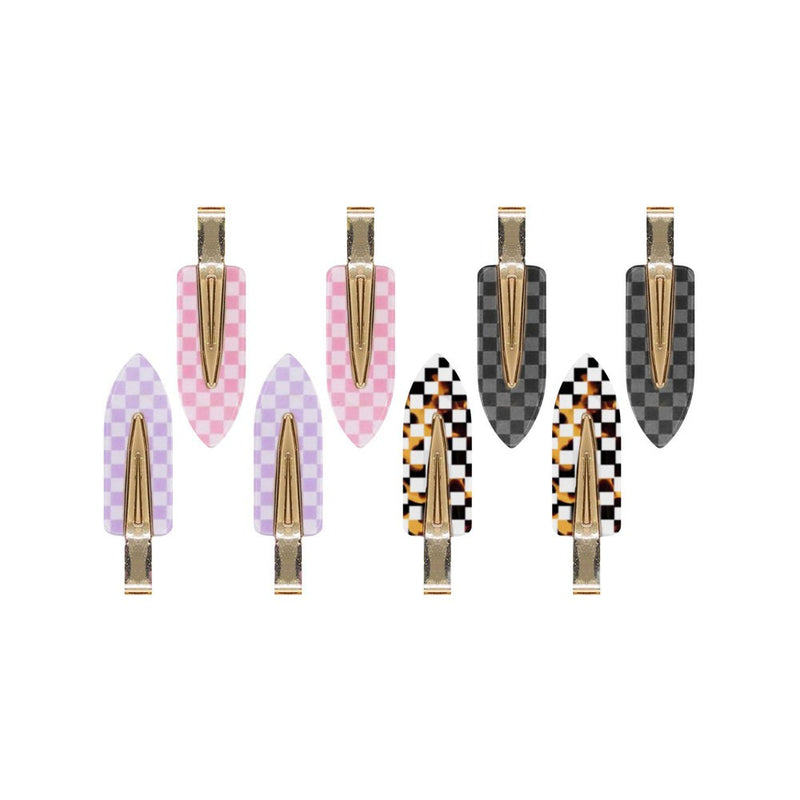 Holler and Glow Creaseless Hair Clips - Gold - 8ct