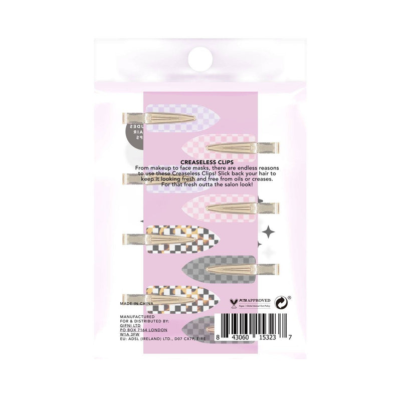 Holler and Glow Creaseless Hair Clips - Gold - 8ct