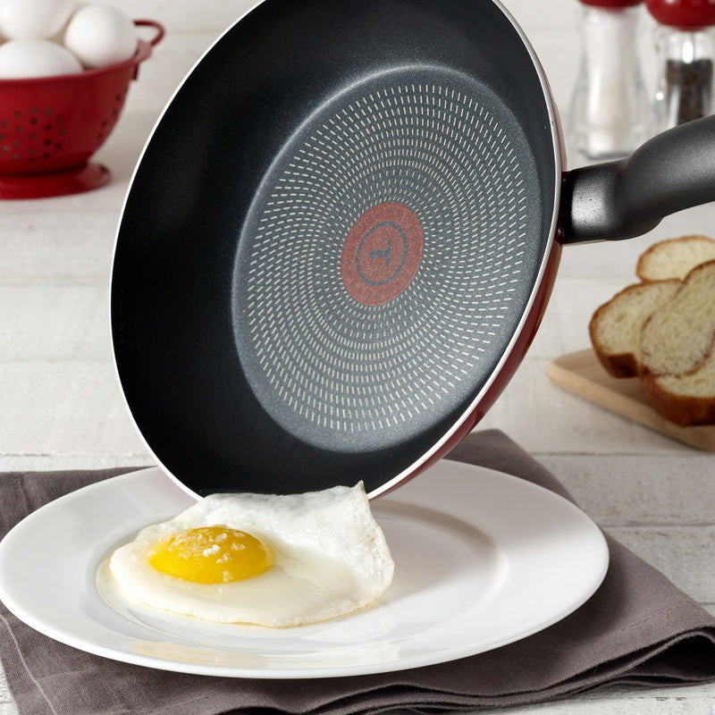 T-fal 12pc Simply Cook Nonstick Cookware Set Red