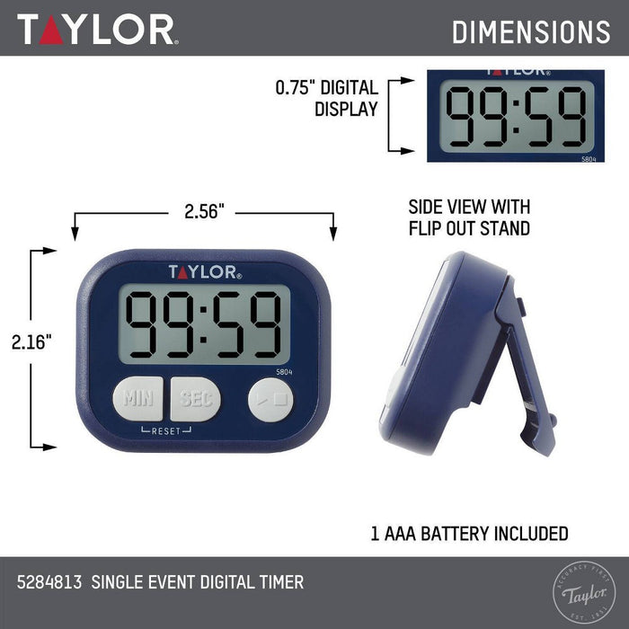 Taylor Digital Multi-Purpose Timer Blue